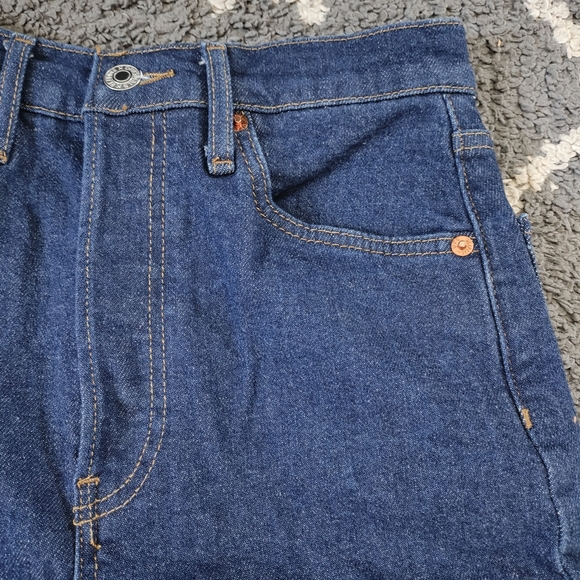 Re/Done drainpipe super high waist skinny jeans in rigid like color size 26 - Picture 7 of 15